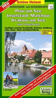 Cover von Radwander- und Wanderkarte Plau am See, Inselstadt Malchow, Krakow am See und Umgebung