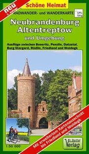 Cover von Radwander- und Wanderkarte Neubrandenburg, Altentreptow und Umgebung