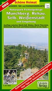 Cover von Wander-, Ski- und Radwanderkarte Naturpark Fichtelgebirge, Münchberg, Rehau, Selb, Weißenstadt und Umgebung