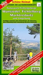 Cover von Wander-, Ski- und Radwanderkarte Naturpark Fichtelgebirge, Wunsiedel, Fichtelberg, Marktredwitz und Umgebung