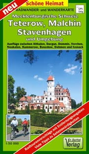 Cover von Radwander- und Wanderkarte Mecklenburgische Schweiz, Teterow, Malchin, Stavenhagen und Umgebung