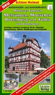 Cover von Radwander- und Wanderkarte Mittleres Fuldatal, Melsungen, Morschen, Rotenburg a.d. Fulda und Umgebung