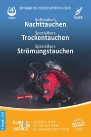 Cover von Aufbaukurs Nachttauchen Spezialkurs Trockentauchen Spezialkurs Strömungstauchen