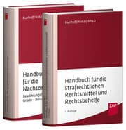 Cover von Paket Handbuch für die strafrechtliche Nachsorge und Handbuch für die strafrechtlichen Rechtsmittel und Rechtsbehelfe