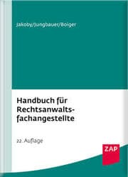 Cover von Handbuch für Rechtsanwaltsfachangestellte