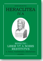 Cover von IV.A Refectio: 'Les muses' ou 'De la nature',[Reconstruction du livre d'Héraclite à partir des fragments et témoignages],(A) Texte et traduction