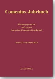 Cover von Comenius-Jahrbuch 22-24 (2014-2016)