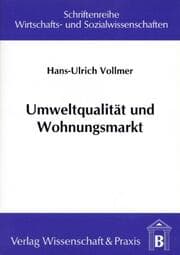 Cover von Umweltqualität und Wohnungsmarkt.