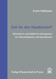Cover von Zeit für den Mandanten?!