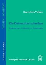 Cover von Die Doktorarbeit schreiben.
