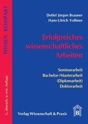 Cover von Erfolgreiches wissenschaftliches Arbeiten.