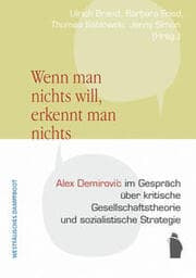 Cover von 'Wenn man nichts will, erkennt man nichts.'
