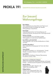 Cover von PROKLA 191 - Zur (neuen) Wohnungsfrage