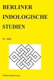 Cover von Berliner Indologische Studien, Band 19
