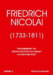 Cover von Friedrich Nicolai (1733-1811)