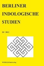 Cover von Berliner Indologische Studien, Band 20