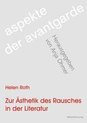 Cover von Zur Ästhetik des Rausches in der Literatur