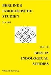 Cover von Berliner Indologische Studien, Band 21