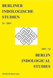 Cover von Berliner Indologische Studien, Band 24
