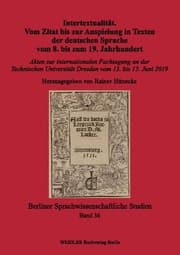 Cover von Intertextualität