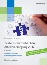 Cover von Texte zur betrieblichen Altersversorgung 2017
