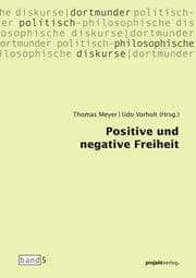 Cover von Positive und negative Freiheit