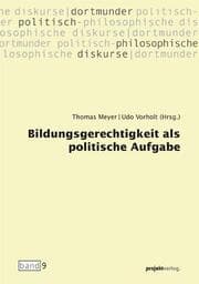 Cover von Bildungsgerechtigkeit als politische Aufgabe