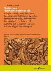Cover von Studien zum 'Römischen Völkerrecht'