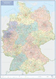 Cover von Postleitzahlenkarte Deutschland