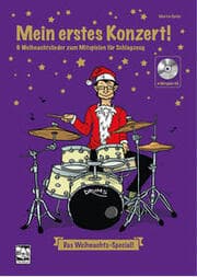 Cover von Mein erstes Konzert ! 6 Weihnachtslieder zum Mitspielen für Schlagzeug