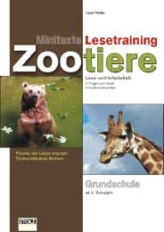 Cover von Minitexte-Lesetraining Zootiere