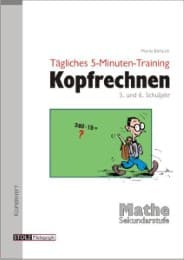 Cover von Tägliches 5-Minuten-Training Kopfrechnen 5. und 6. Schuljahr