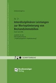 Cover von Interdisziplinäre Leistungen zur Wertoptimierung von Bestandsimmobilien