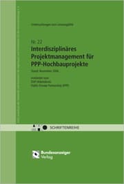 Cover von Untersuchungen zum Leistungsbild Interdisziplinäres Projektmanagement für PPP-Hochbauprojekte