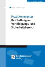 Cover von Praxiskommentar Beschaffung im Verteidigungs- und Sicherheitsbereich