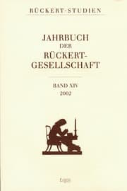 Cover von Jahrbuch der Rückert-Gesellschaft 2002