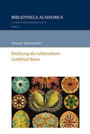 Cover von Dichtung als Lebensform: Gottfried Benn