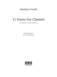 Cover von 11 Duets for Clarinet - Klavierbegleitung