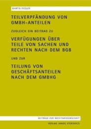 Cover von Teilverpfändung von GmbH-Anteilen