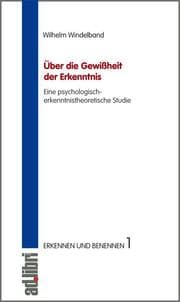 Cover von Über die Gewißheit der Erkenntnis