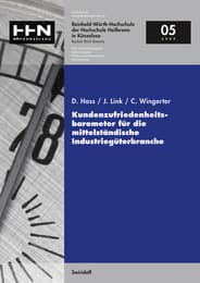 Cover von Kundenzufriedenheitsbarometer für die mittelständische Industriegüterbranche