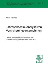 Cover von Jahresabschlußanalyse von Versicherungsunternehmen