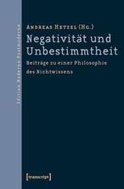 Cover von Negativität und Unbestimmtheit
