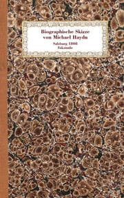 Cover von Biographische Skizze von Michael Haydn