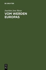 Cover von Vom Werden Europas