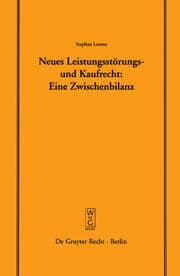 Cover von Neues Leistungsstörungs- und Kaufrecht