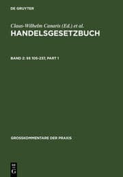 Cover von §§ 105-237