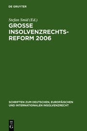 Cover von Große Insolvenzrechtsreform 2006