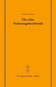 Cover von Die echte Verfassungsbeschwerde