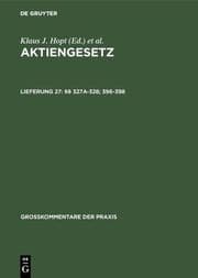 Cover von §§ 327a-328; 396-398